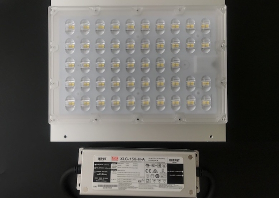 150W 3030 SMD LED Street Light Components Optics Array Lens For Road Lamp