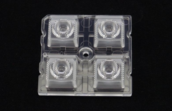 PC Led Optical Lens , 4 in 1 Led Lens Array For SMD 5050 Led Light