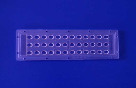 3X12 140x70 degree Asymmetrical PC LED Street light lens for 1w 3030SMD LED 140-150LM/W