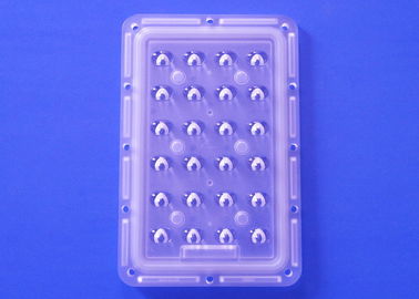 주문 3535 SMD 불균형 가로등을 위한 플라스틱 주입 형 LED 광학 렌즈 24W XPG3 온라인 제조