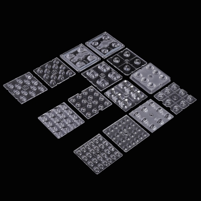 주문 50x50mm LED 렌즈 4/6/8/12/16/24 포인트 플라스틱 pmma LED 광 렌즈 거리 조명 / 홍수 조명 온라인 제조