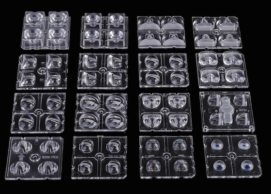 Popular 50x50mm LED ARRAY LENS 3030 SMD 5050 SMD 4/6/8/12/16/24 LED PC LENSES