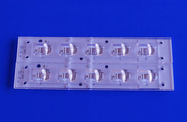 주문 PMMA 렌즈는 PCB 단위를 가진 가로등 렌즈 40x80 정도 렌즈 광속 각을 지도했습니다 온라인 제조