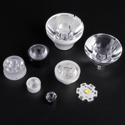 Custom Clear PMMA Led Lens , Acrylic Led lens 1W 3W for Led Torch Cover