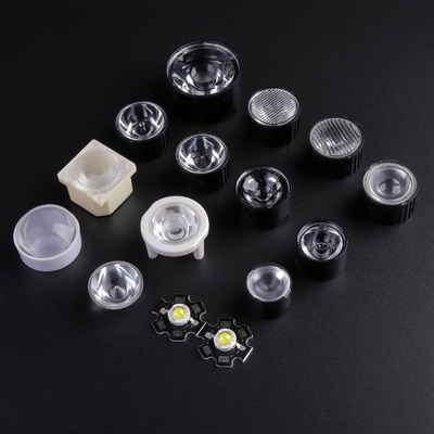 주문 20mm 투명한 45 정도 PMMA는 1개 와트 고성능 Bridgelux Leds를 위한 렌즈를 지도했습니다 온라인 제조