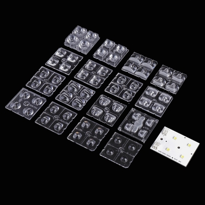 주문 2x2 모듈 LED 스트리트 라이트 렌즈 PC LED 렌즈 도로 램프 온라인 제조