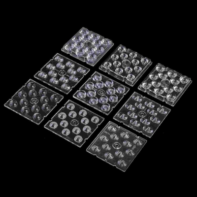 ROHS High Bay Light Lens 12 in 1 90 degree SMD 5050 Led PC Optical Lens