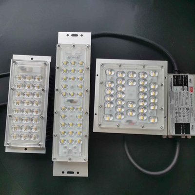 주문 50W SMD 5050 LED 스트리트 라이트 컴포넌트, LED 렌즈 236x70mm 130x130mm 온라인 제조