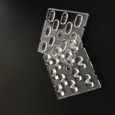 주문 SMD 3030 지도한 렌즈, TP4-S 50x50mm는 지도한 가로등을 위한 광학 렌즈를 지도했습니다 온라인 제조
