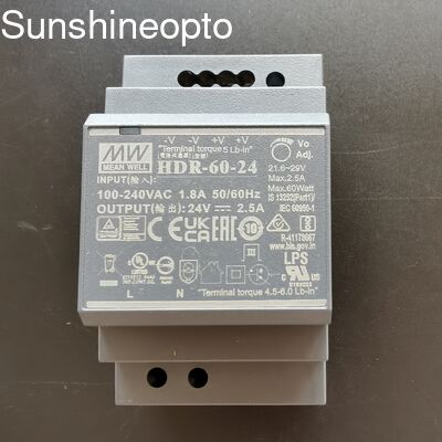 60W 24V Constant Current LED Power Supply DIN Rail Mountable for Household and Industrial Lighting