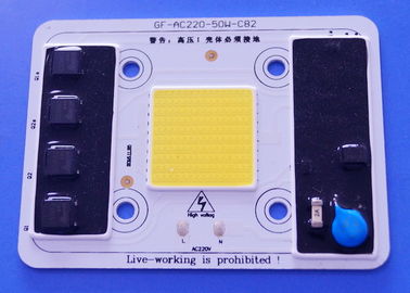 주문 AC220V 50W 운전사가 없는 고전력 COB는 5000-5500LM 화이트 색 승인을 이끌었습니다 온라인 제조