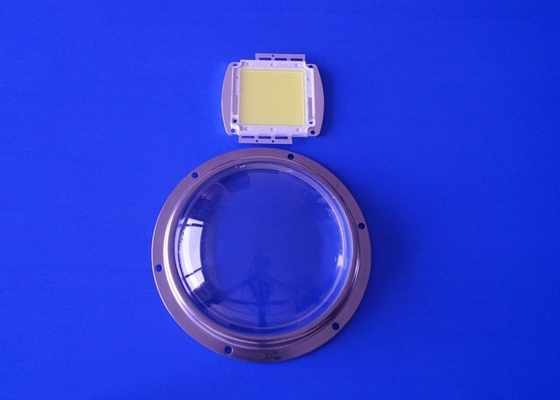 150W COB High Power Led Glass Lens 130mm Diameter DC20-34V For High Bay Light
