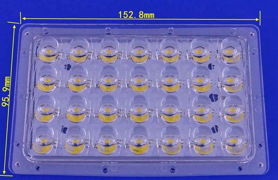PCB Solder Bridgelux LED LED Lens Array For 28W Street Lamp