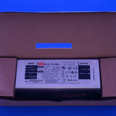 ELG-75-36A IP65 48~75W Constant Voltage Constant Current Led Light Driver MEANWELL