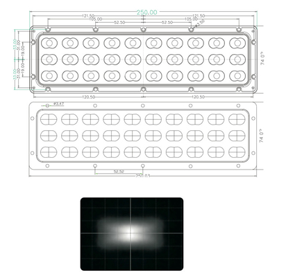 Street Lighting LED Collimator Lens , 30W PC Led Road Lamp Street Lens