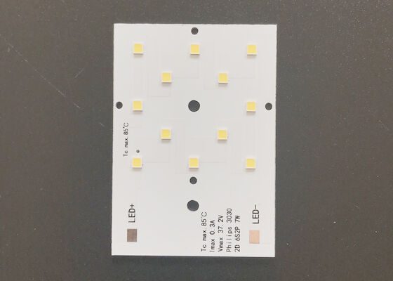 주문 SMD 3030 작은 사이즈 7W 알루미늄 PCB 보드 두께 1.5 밀리미터 온라인 제조