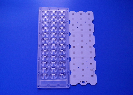 주문 PCB 144 LED 가로등 개조 키트 어레이 렌즈 18 병렬 48v 150W 온라인 제조