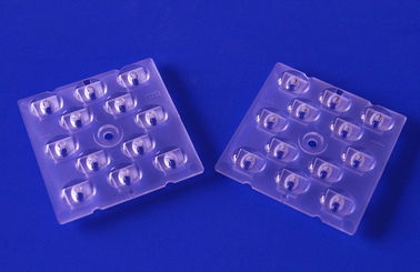 12 LED 가로등을 위한 1개의 광학적인 PC LED 렌즈 배열 TYPE3 3030 SMD 렌즈에 대하여
