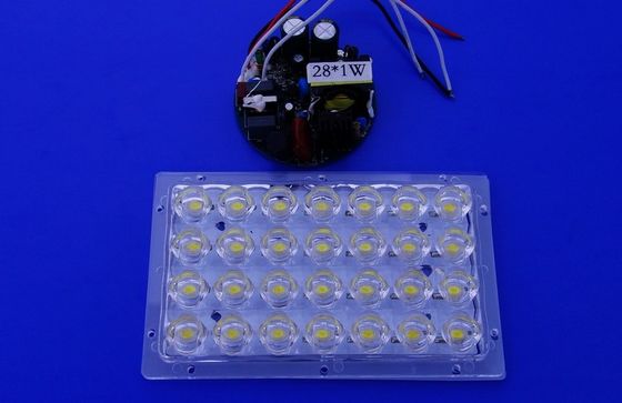 PMMA Collimation LED Street Light Lens For Street Lamp With Power Supply