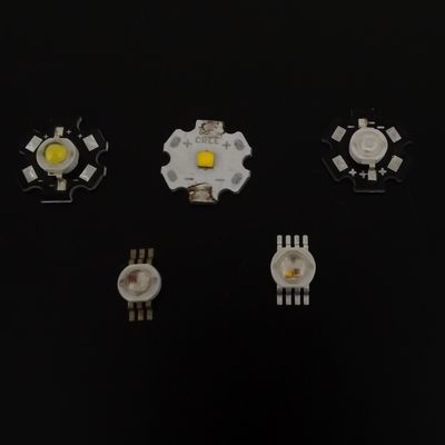 130LM 2900K - 3200K 1w High Power LED Warm White Bridgelux Chip for Street Light