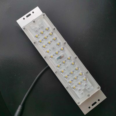 50W SMD 5050 LED Street Light Components , LED Lens 236x70mm 130x130mm