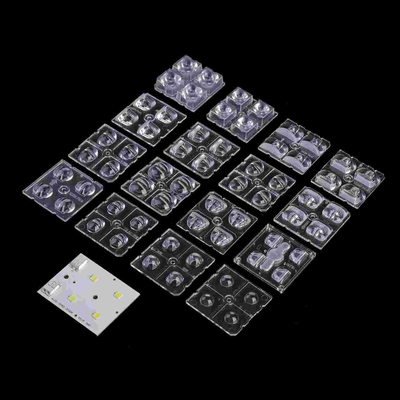 2x2 LED 모듈 50x50mm 도로 램프용 4in1 LED 광 렌즈