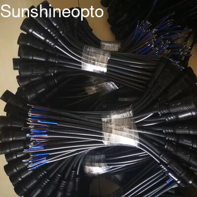 3 핀 방수 남성 / 여성 M12/M19 전기 전선 IP67 24AWG 케이블 커넥터