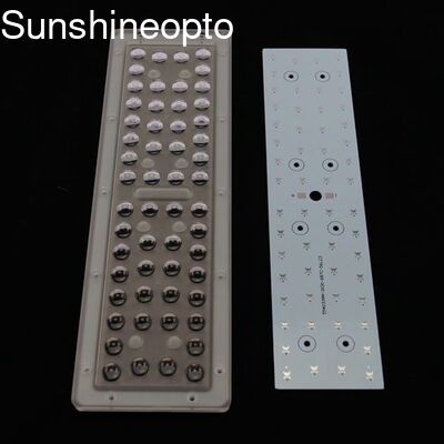 50W PC 빛을 위한 SMD 3030 지도된 PCB 널을 가진 다수 광속 각 시준기 LED 렌즈