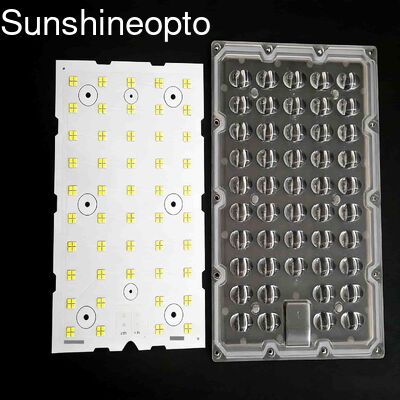 192PCS 3030 SMD LED 가로등 모듈, 150W 전력 사용을 위한 210x240x35mm 방열판 포함