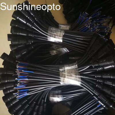 3 핀 방수 남성 / 여성 M12/M19 전기 전선 IP67 24AWG 케이블 커넥터