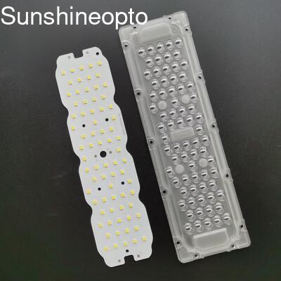 160lm/w SMD 3030 LED 조명 모듈 광학 PC 렌즈가 포함된 50W LED 가로등 개조 키트