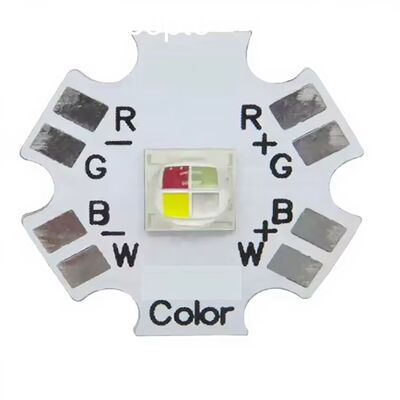 무대 조명용 10W RGBW 고전력 LED 칩 120° 와이드 빔 RGBW LED 이미터 제조업체
