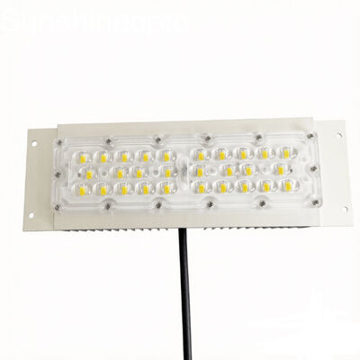 28PCS 7070 LED 가로등 모듈, 158×103° 광학 렌즈 48V 고전력 도로 조명 솔루션