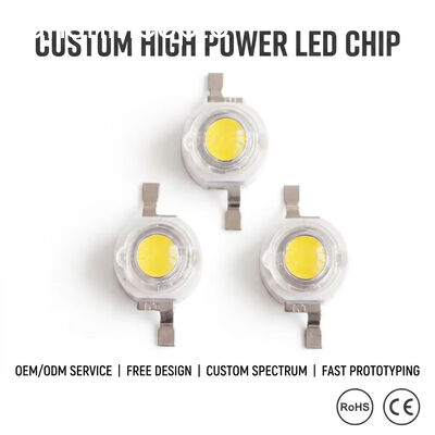 가로등, 투광 조명 및 산업용 조명 OEM LED 제조업체를 위한 3W 고전력 Bridgelux LED 칩 240lm 6000K-6500K 백색 LED 이미터