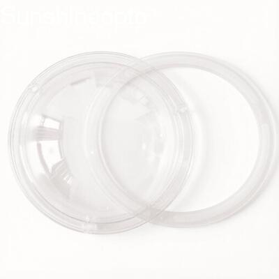 개스킷이 포함된 168mm LED 렌즈 커버 120° 광학 PC 하이 베이 산업용 LED 조명용 광 투과율 91%
