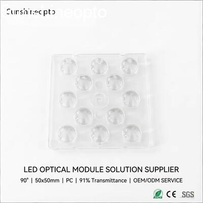 5050의 LED 렌즈를 위한 둥근 본을 가진 높은 만 빛 렌즈 90 광속 각