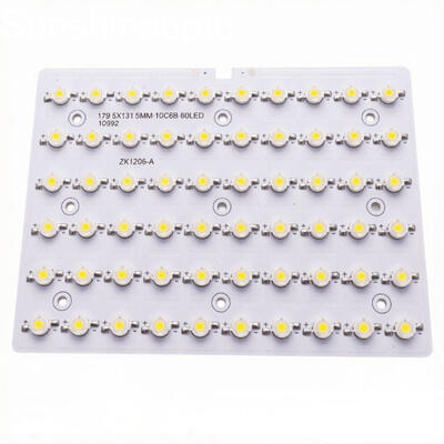 가로등을 위한 광학 렌즈 10S6P 알루미늄 PCB를 가진 관례 60W SMD LED PCB 널