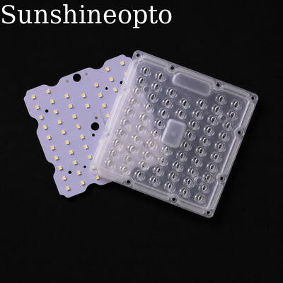 80×150도 비대칭 렌즈를 갖춘 50W LED 가로등 모듈 3030 SMD LED PCB 보드 최대 160lm/W