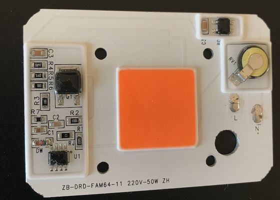 AC220V DOB 50W Grow Light Driverless LED 3200k 78x55mm Holder