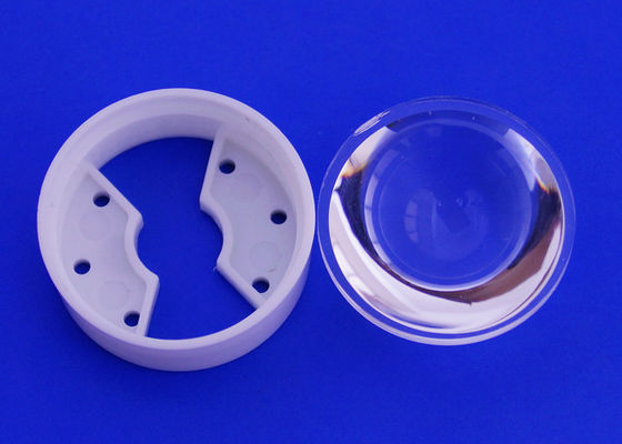 Clear 60 Degree Plano Convex Lens Bridgelux 23mm For 1-3W LED