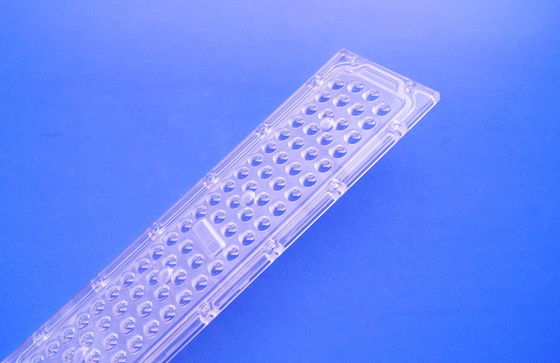 50W SMD 3030 LED 스트리트 라이트 렌즈 136x78도 수직 각과 광학 등급 PC 재료