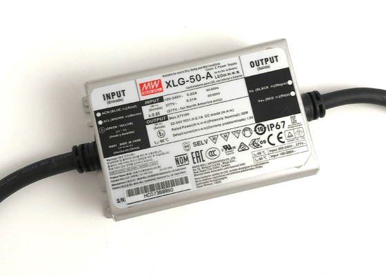 LED 라이트를 위한 50W 정전류 주도하는 전원 공급기 24v 36v 48v 54v 민웰 운전자